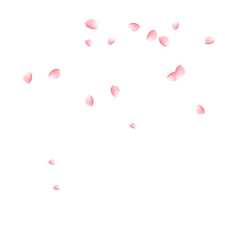 粉色手绘花瓣元素GIF动态图花元素